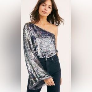 NEW YEARS FIT🪩Free People one night body suit size L